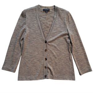 Vintage St. John Button-Up Santana Knit Cardigan Y2K Large Multi- Color